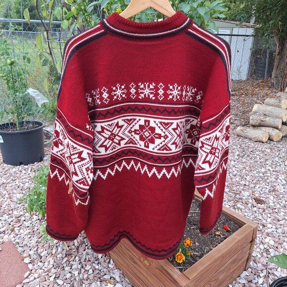 Dale of Norway Lake Placid 1932 Lined Wind Stopper Sweater Pure Wool Size XL - Picture 3 of 9
